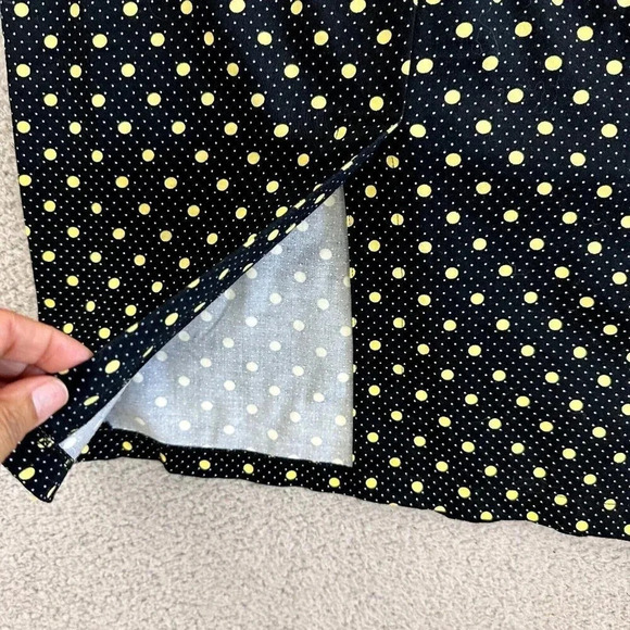 Bettie Page Las Vegas Dress Womens Medium Pin Up Retro Polka Dot Wiggle Pencil - Picture 13 of 16